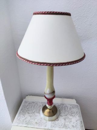 Lampara de mesa vintage alabastro