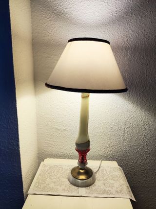 Lampara de mesa vintage alabastro