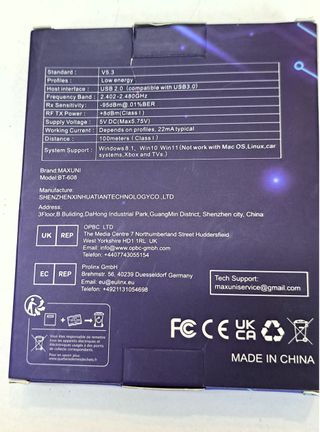 Adattatore USB Bluetooth 5.3 Dual Mode da 100 m