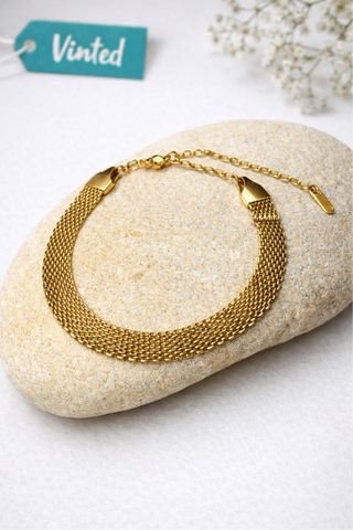 Pulsera Diseño Baño Oro 18K