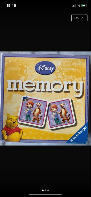 Memory Disney Winnie the Pooh gioco bambini