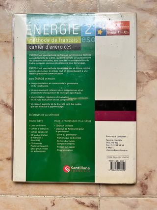 Cuadernillo ENERGIE 2 ESO Francés 