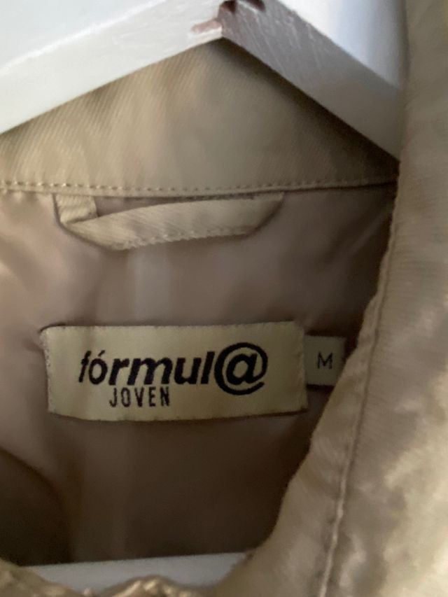 Chaqueta Formula Joven beige Talla M