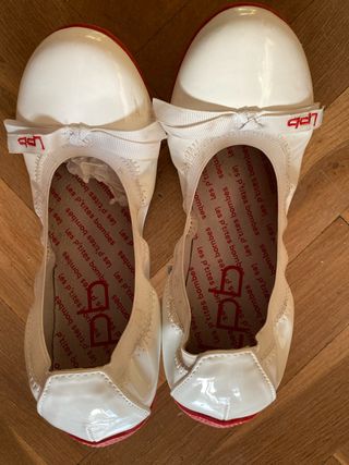 Bailarinas charol blanco LPB talla 35