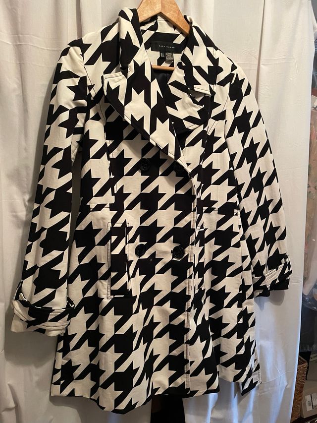 Gabardina Zara Pata de Gallo Talla 42