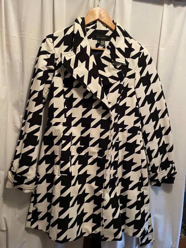 Gabardina Zara Pata de Gallo Talla 42