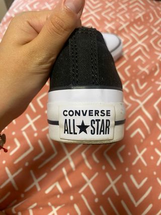 Converse All Star plataforma negras