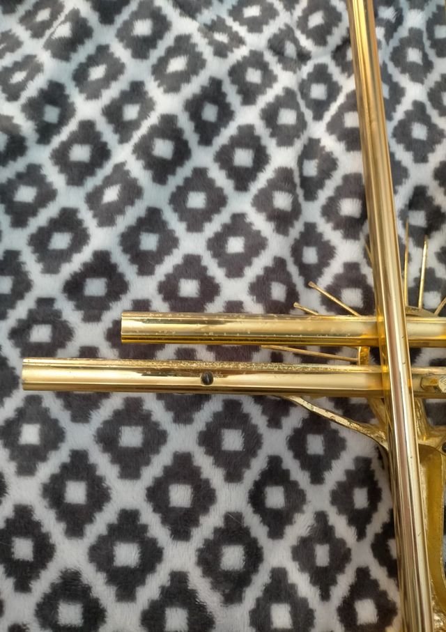 Antiguo Crucifijo Dorado. Ver fotos.