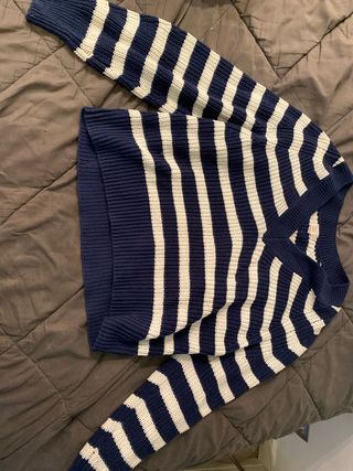 Jersey Rayas Azul y Blanco