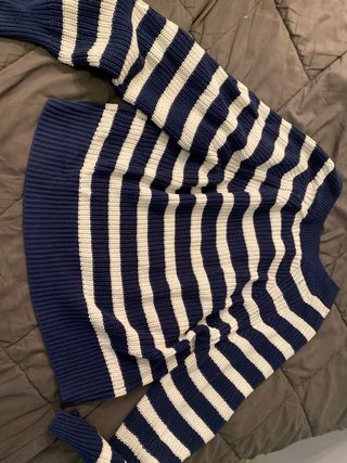 Jersey Rayas Azul y Blanco
