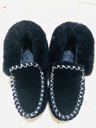 Zapatos de lana negros