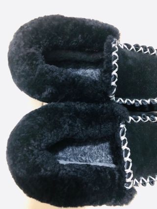 Zapatos de lana negros