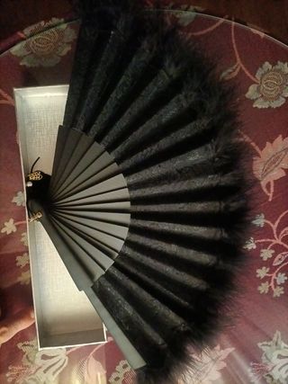 Abanico de colección negro