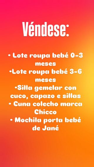 Lote ropa bebé, silla gemelar, cuna y mochila
