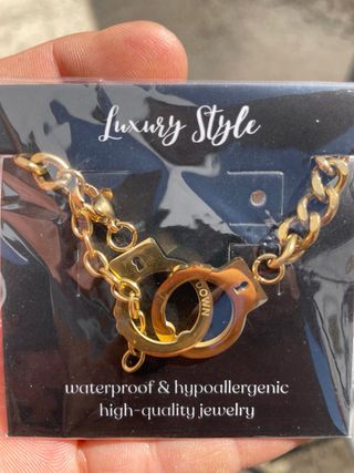 Pulsera Esposas con Baño Oro 18K