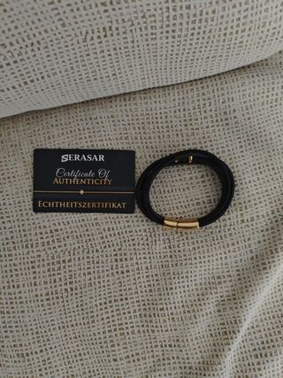 Pulsera SERASAR Cuero Premium Hombre