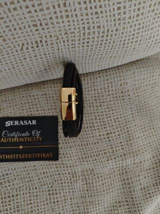 Pulsera SERASAR Cuero Premium Hombre