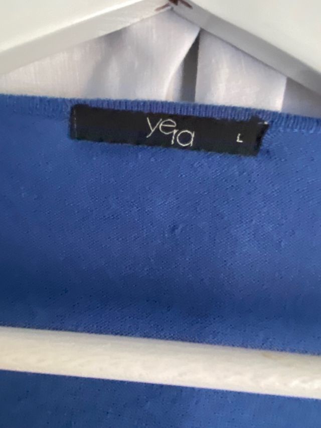 Chaqueta Yera azul manga corta talla L