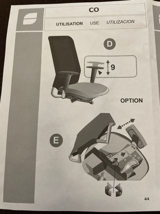 Silla de escritorio ergonómica sin estrenar