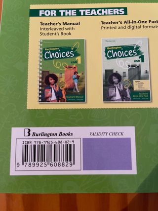 Choices ESO 1. Burlington.