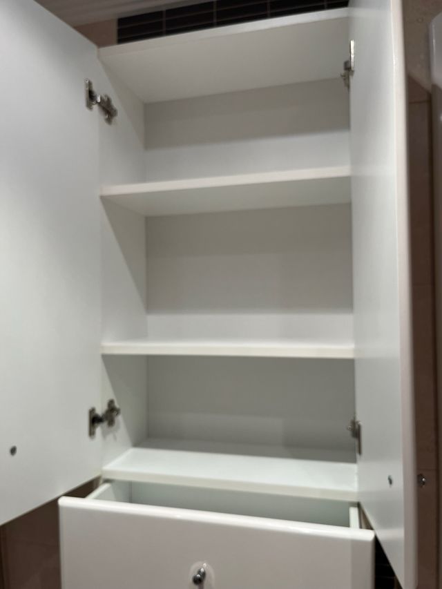 Armario de baño blanco para pared