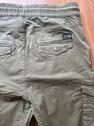 Pantalones Cargo Hombre Verde Oliva