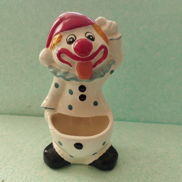 Pagliaccio in porcellana portaoggetti