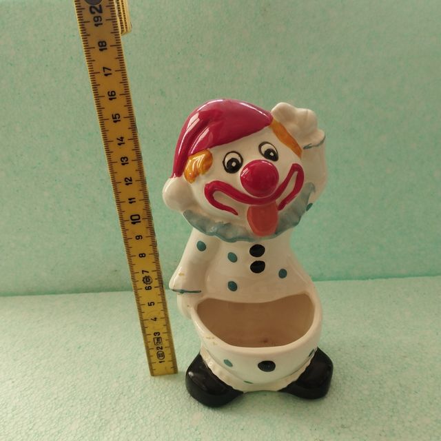 Pagliaccio in porcellana portaoggetti