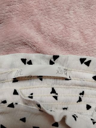 Top Lefties White Strappy with Black Geometric