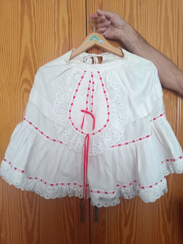 Falda Fallera Roja Niña 3-4 Años