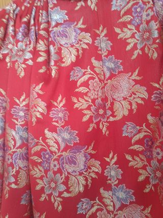 Falda Fallera Roja Niña 3-4 Años
