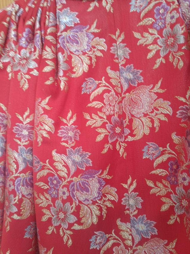 Falda Fallera Roja Niña 3-4 Años