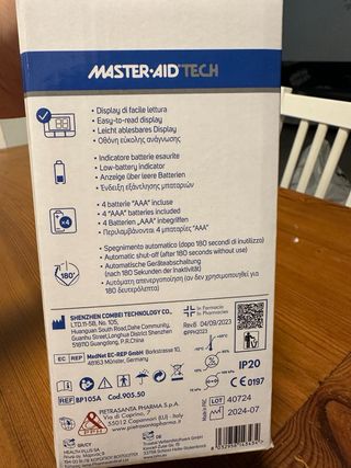 Misuratore Pressione Digitale Master-Aid Tech