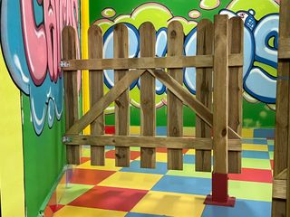 Valla de madera robusta