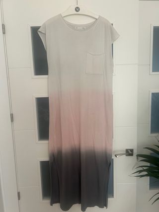 Vestido largo de algodón