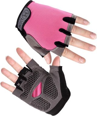 Guantes Deportivos Mujer y Hombre B09YPZ2BVV Guantes de Fitness y Ciclismo Diseño Medio Dedo y Transpirable TALLA L , rosa, NUEVO