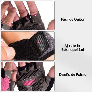 Guantes Deportivos Mujer y Hombre B09YPZ2BVV Guantes de Fitness y Ciclismo Diseño Medio Dedo y Transpirable TALLA L , rosa, NUEVO