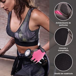 Guantes Deportivos Mujer y Hombre B09YPZ2BVV Guantes de Fitness y Ciclismo Diseño Medio Dedo y Transpirable TALLA L , rosa, NUEVO