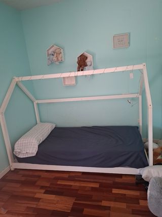 Cama casita montesori
