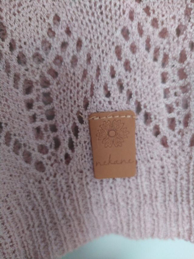 Jersey Nekane rosa calado Talla S/M con etiqueta