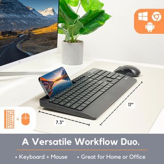 Teclado + Raton (inalambrico) PC321A (USB C + A)