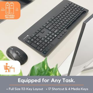 Teclado + Raton (inalambrico) PC321A (USB C + A)