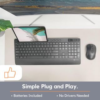 Teclado + Raton (inalambrico) PC321A (USB C + A)