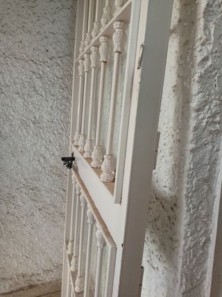 Puerta de hierro con 2 ventanas