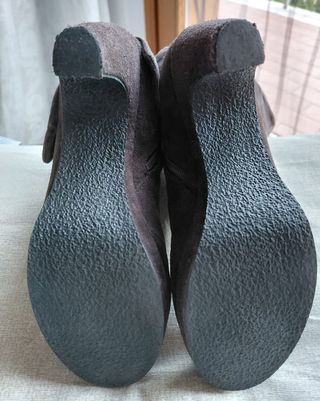 Stivaletti donna marrone scamosciato