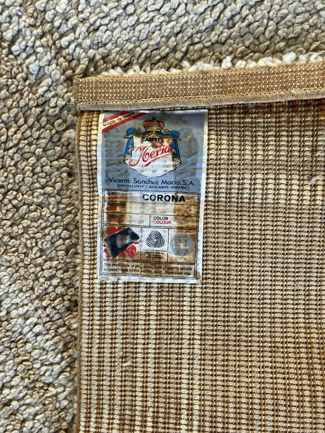 Alfombra Lana Beige/Marrón 2x2.40m