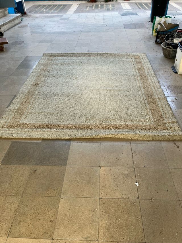 Alfombra Lana Beige/Marrón 2x2.40m