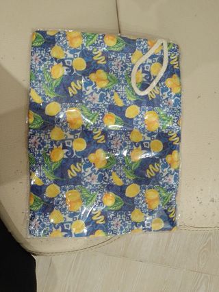 Borsetta mare/viaggio con limoni