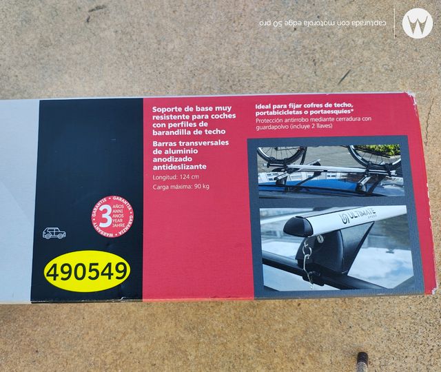 Barras transversales para coche de aluminio