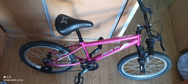Bicicleta niña rosa 6 velocidades